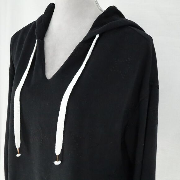 Anthropologie Black Hoodie Blouse - Picture 6 of 16